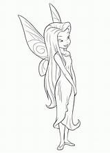 Fairies Fata Silvermist Tinkerbell Hada Colorkid sketch template