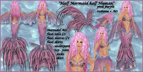 Second Life Marketplace Promotion Half Mermaid Half Human Mermaid