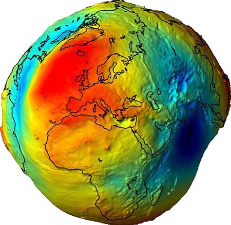 la verdadera forma de la tierra el geoide de topografia
