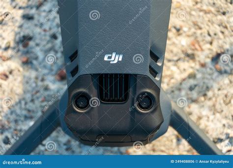 minsk belarus june    drone dji mavic   standing   concrete surface parts