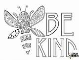 Bee Kindness Stevie Bees sketch template