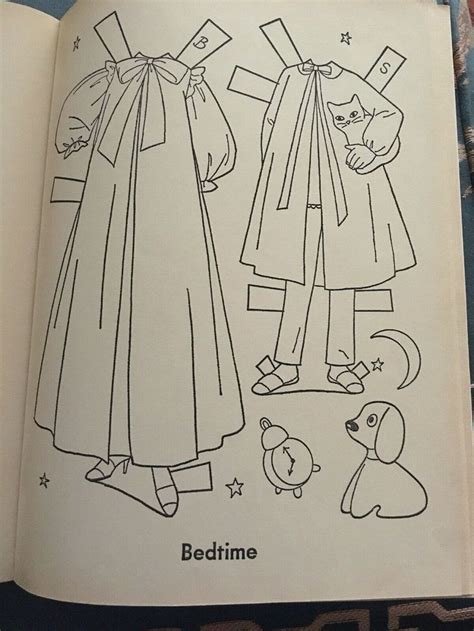 vintage barbie  skipper  coloring book  whitman  real