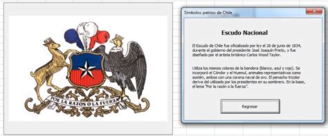 Símbolos Patrios De Chile Excel Avanzado