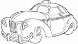 Coloring Taxi Pages sketch template