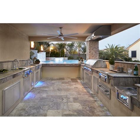 stainless steel drop  bar center outdoor kitchen patio outdoor kitchen backyard kitchen
