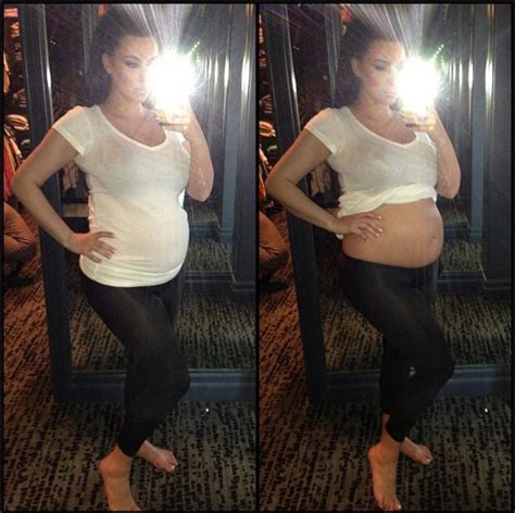 kim kardashian shows off bare bump is it a girl ny daily news