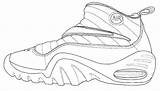 Force Nike Sneaker Coloringhome sketch template