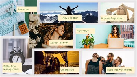 life goals vision board template  google  word  publisher