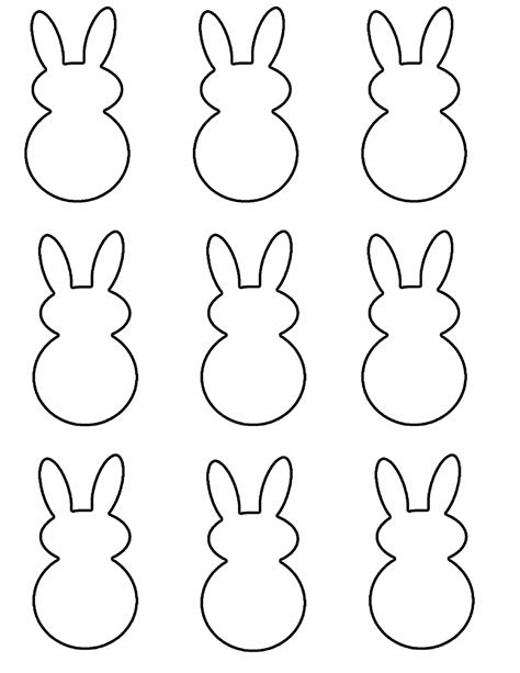easter bunny shape templates  printable  templateroller