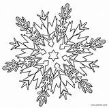Snowflake Coloring Pages Snowflakes Printable Christmas Kids Easy Sheets Print Cool2bkids Printables sketch template