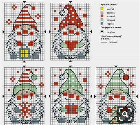 printable gnome cross stitch patterns printable templates  nora