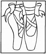 Shoes Ballet Coloring Pages sketch template