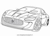 Colorare Maserati Granturismo Disegno Autoappassionati Automobili Supercar Pagine Federico Ferrero sketch template
