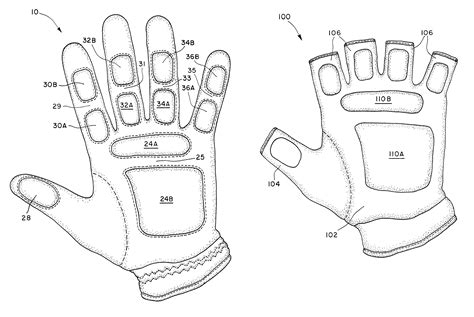 patent  padded athletic gloves google patentsuche