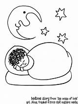 Coloring Sleep Pages Bedtime Sleeping Kids Cartoon Ocean Popular sketch template