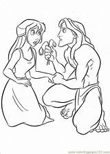 Tarzan Coloring Pages Printable Disney Color Kids Book Online Coloriage Cartoons Info Print sketch template