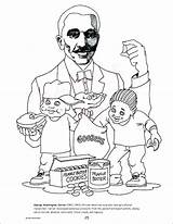 George Washington Carver Coloring Printable Pages Sheets Getcolorings Color Getdrawings sketch template