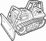 Coloring Bulldozer Pages Construction Drawing Dozer Monster Excavator Tonka Truck Print Equipment Clipart Backhoe Mohawk Color Tractor Warrior Pret Kinder sketch template