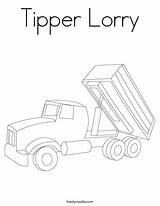 Coloring Forklift Lorry Tipper Truck Print Getcolorings Pages Color Cursive sketch template