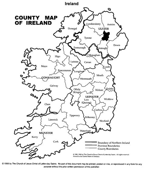 ireland map  research guidance familysearch