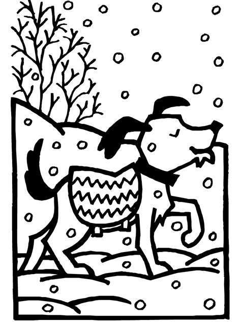 winter coloring pages    print