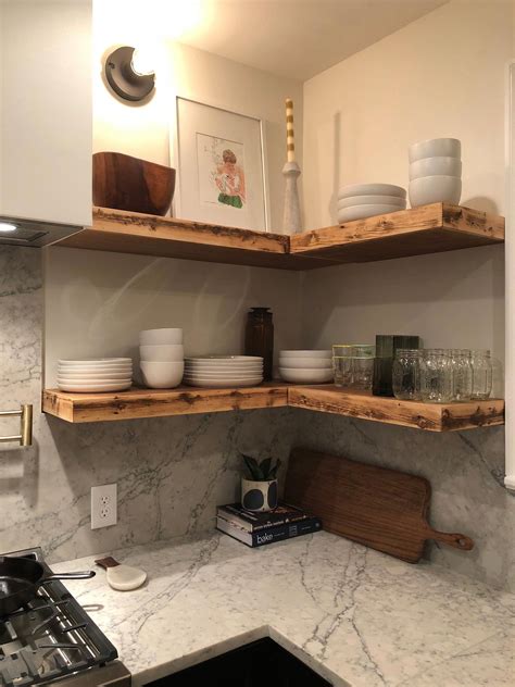 kitchen floating shelves ideas  stylish  functional upgrade