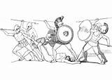 Coloring Patroclus Fight Body Pages Flaxman Categories sketch template