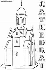 Cathedral Coloring Designlooter Christian 1000px 31kb sketch template