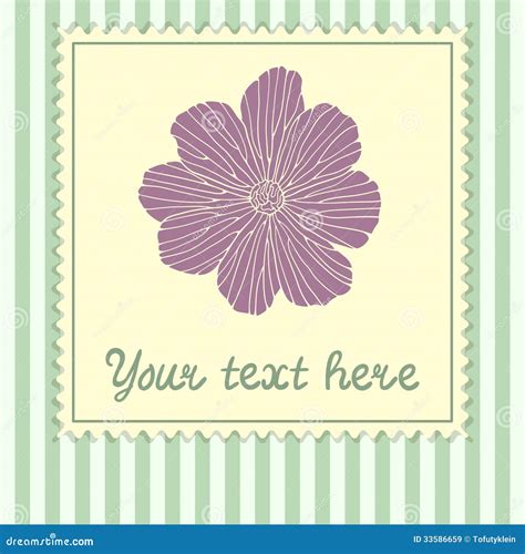 card template  flower stock vector illustration  background