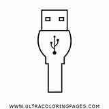 Usb Cabo sketch template