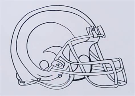 draw  rams helmet