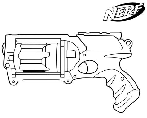 nerf gun coloring page  printable coloring pages  kids