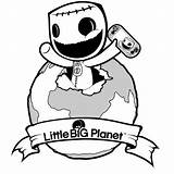 Coloring Pages Planet Big Little Sackboy Colouring Printable Sheets Book Tshirt Books Print Lit Color Cate Kids Pdf Colour Getcolorings sketch template