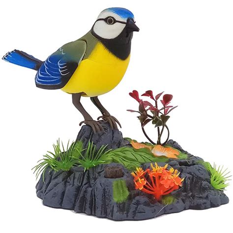 singing chirping birds toy voice control realistic sounds movements kids electronic pet toys