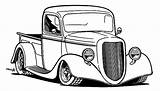 Coloring Rod Hot Pages Cars Car Drawing Pick Color Drawings Truck Kidsplaycolor Trucks Rods Cool Kids Cartoon Old Pickup Pdf sketch template