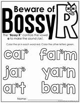 Bossy Ar Words Controlled Vowels Preview sketch template