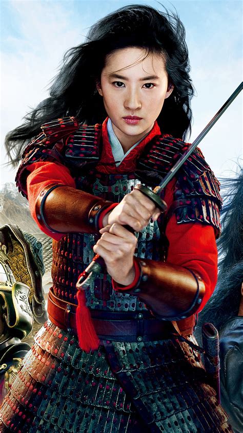 chinese model sword movie actress liu yifei mulan 2020 hua