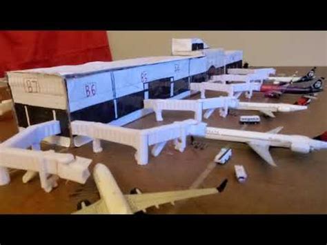 custom paper model airport terminal youtube