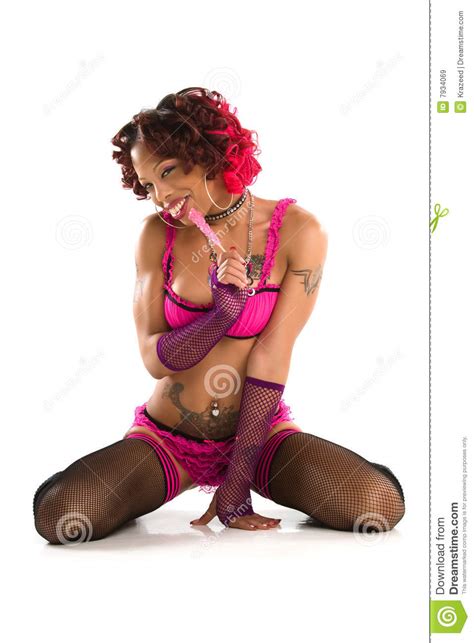 sexy african american pin up royalty free stock images