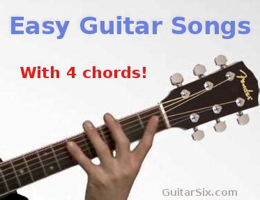 easy guitar songs   chords