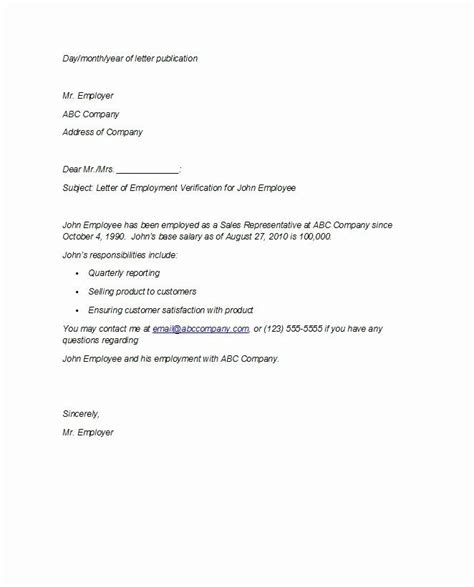 letter  financial responsibility template   proof  employment