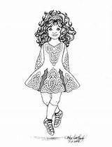 Irish Coloring Dance Pages Step Dancer Colouring Dancing Dancers Drawing Adult Shoes Gel Pens Sheets Jig Choose Board Book sketch template