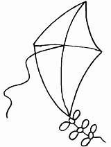Coloring Pages Kites Flying Children Getdrawings sketch template