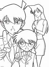 Conan Detective Mewarnai Detektiv Ausmalbilder Ran Shinichi コナン ぬりえ Buch Malvorlagen Cartone Animato 名探偵 Aniyuki sketch template