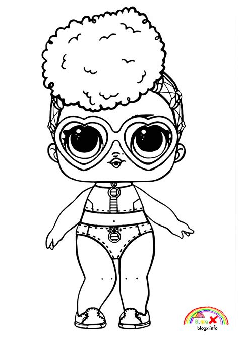 punk lol dolls coloring pages coloring pages