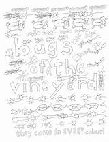 Themed Vinepair Bugs sketch template