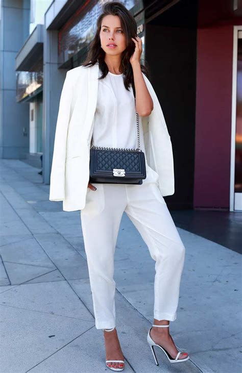 30 fashionable all white outfits for any season stayglam