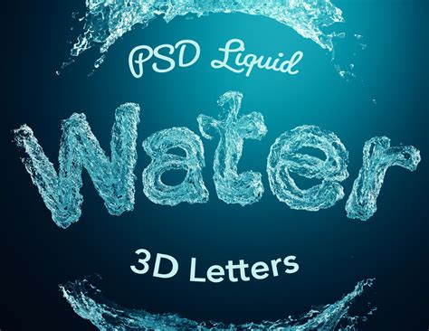 Water Letters Design