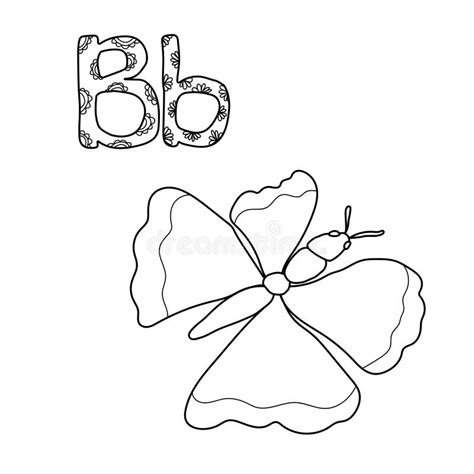 letter  butterfly coloring page