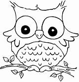 Coloring Pages Owl Printable Owls Baby Color Popular sketch template